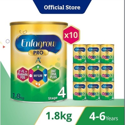 [Bundle of 10] Enfagrow Pro A+ Stage 4 1.8kg for Children (4-6Y)